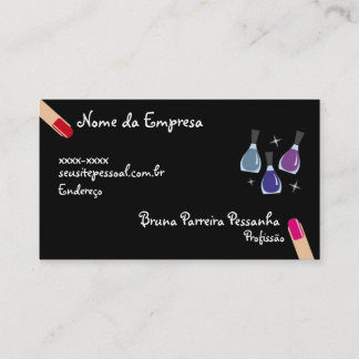 Cartão de visitas Unhas e Esmalte
