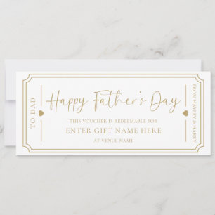 Cartão de Visor para Oferta de Dia de os pais Feli