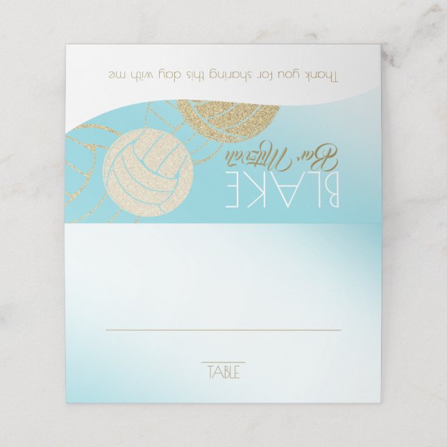 Cartão de Voleibol (Exterior/Desdobrado)