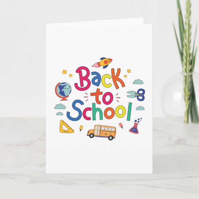 Cartão De volta à escola (Frente)