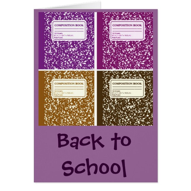 Cartão De volta à escola (Frente)