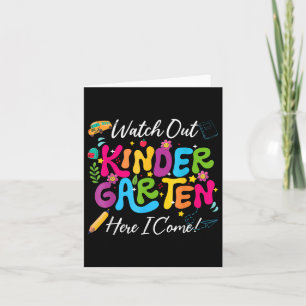 Cartão De Volta À Escola Assista Ao Jardim De Infância Aq