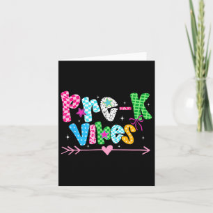 Cartão De Volta À Escola O Professor De Groovy Pré-k Vibe