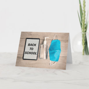 Cartão De Volta À Escola Online Sanitizer Coronavírus