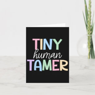 Cartão De Volta À Pré-Escolas Professora Mulheres Sai Da 