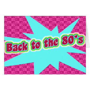 Cartão De volta ao anos 80