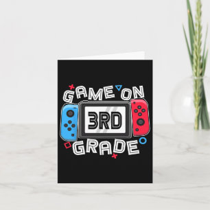 Cartão De Volta Ao Jogo Da Escola No 3º Ano De Jogo De Jo