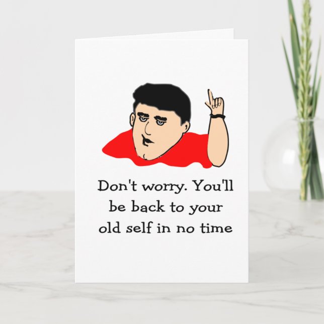 Cartão De volta ao seu velho (Frente)