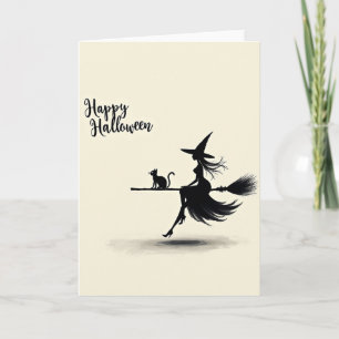 Cartão de Voo Feliz Halloween