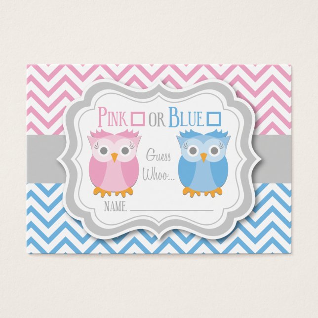 Cartão de Voto de Coruja/Gênero (Frente)