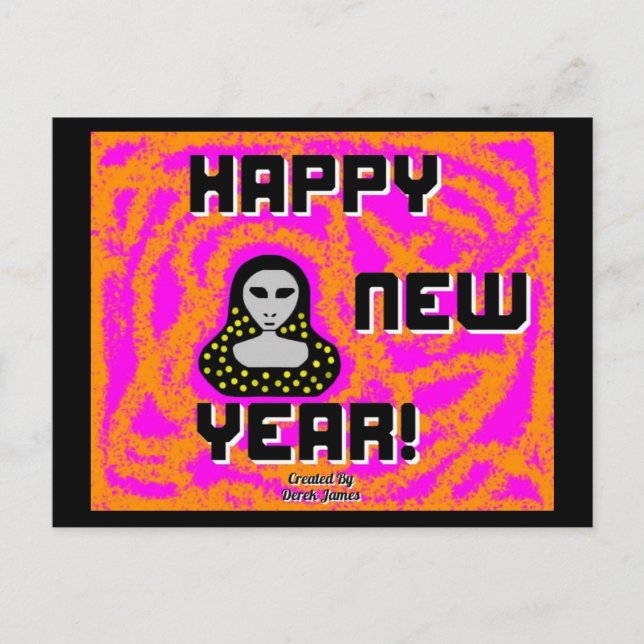 Cartão de Votos de Ano Novo dos Greys (Frente)