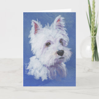Cartão de Westie (vazio para dentro)