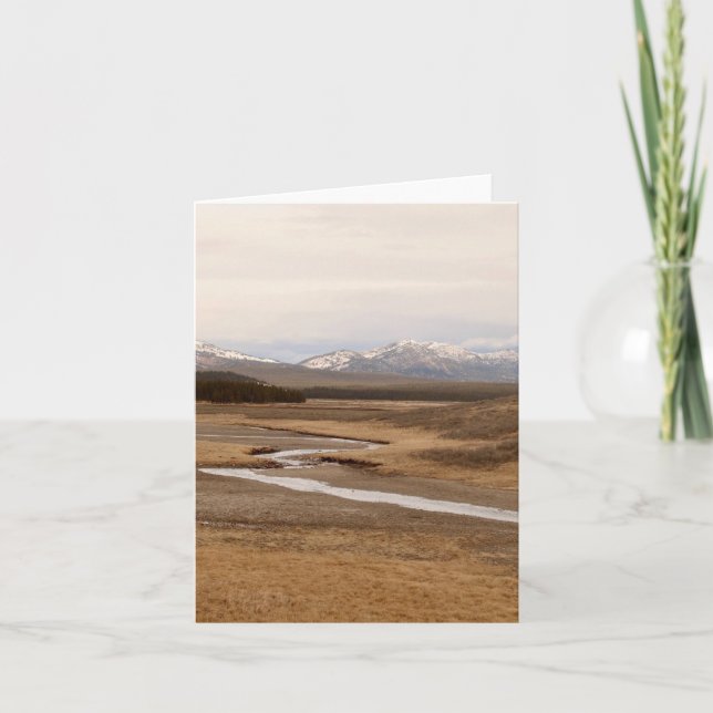 Cartão de Yellowstone Outono - 4" x 5.6" (Frente)