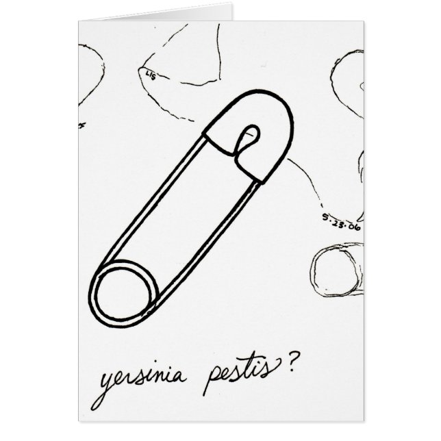 Cartão de Yersinia Pestis (Frente)