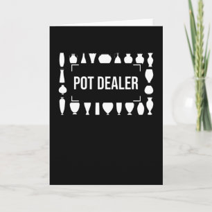 Cartão Dealer de Potes com Presentes de Potter Pottery Po