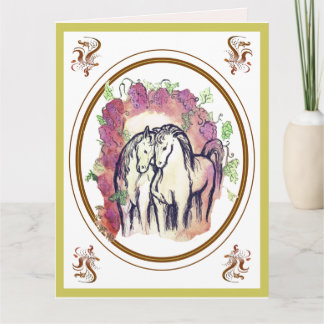 Cartão Debaixo da Videira