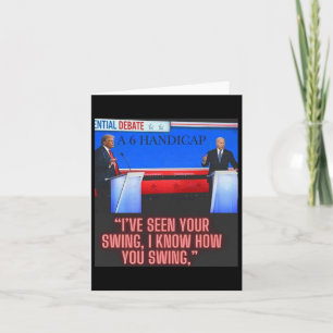 Cartão Debate Sobre Joe Biden E Donald Trump