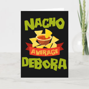 Cartão Debora Nacho Média Personalizada de Aniversário Di