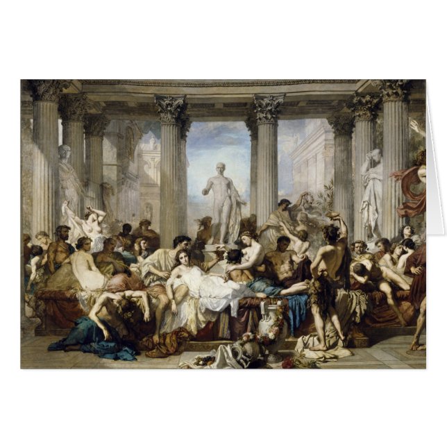 Cartão decadência romana (Frente Horizontal)