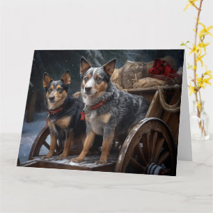 Cartão Decado de Natal de Bovinos Neves Australianos