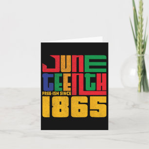 Cartão Décima Junta Livre Desde 1865 Celebrar Black Fre
