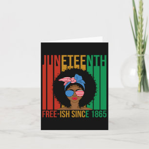 Cartão Décima Junta Livre Desde 1865 Mulher Negra African