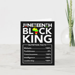 Cartão Décima Junta Rei Negro Fatos Nutricionais Melanina