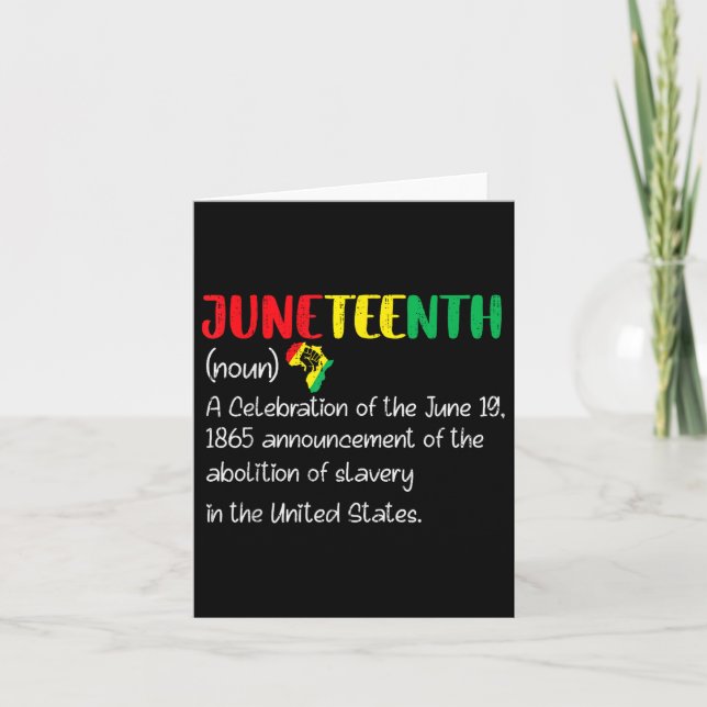 Cartão Décima Sétima Definição, 19 de junho de 1865, Libe (Frente)