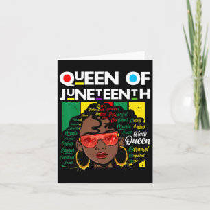 Cartão Décima Sétima Rainha Negra Melanina Magia Sista Wo