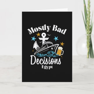 Cartão Decisões Principalmente D Egito Spring Break 