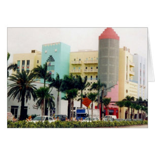 Cartão deco de miami