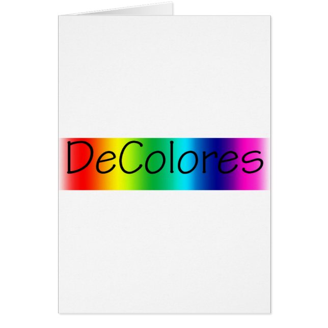 Cartão DeColores (Frente)