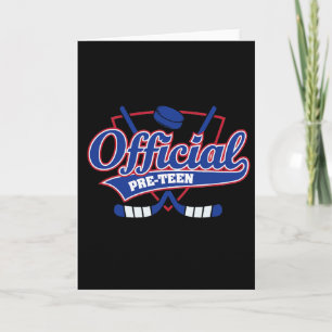 Cartão Decorações de Aniversário de 12 anos Fã de Hockey