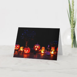 Cartão Decorações de Halloween seguras