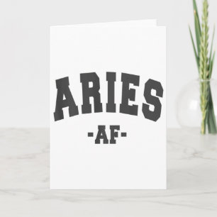 Cartão Decorações do signo do zodíaco de Áries Astrologia