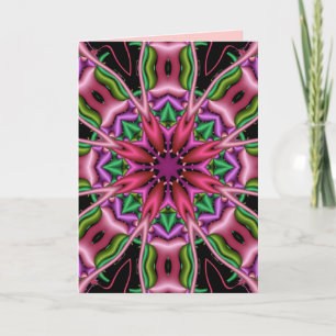 Cartão Decorative abstract Birthday card with text