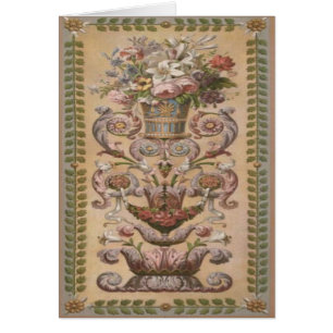Cartão decorativo do século XIX