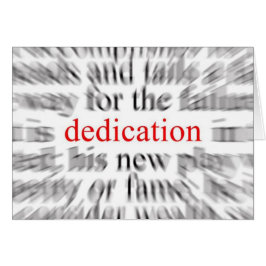 Cartão Dedicação