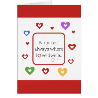 Cartão dedicação do amor ao Dia de os namorados santo
