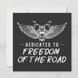 Cartão Dedicado À Liberdade Rodoviária