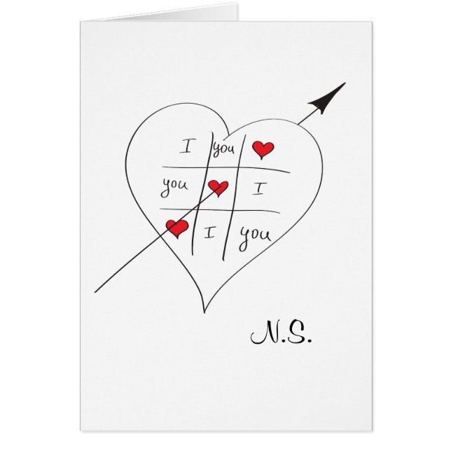 Cartão Dedo do pé do amor de Tic Tac (Frente)