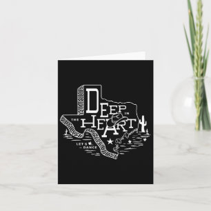 Cartão Deep In The Heart Of Texas - Red Dirt Dancing - Le
