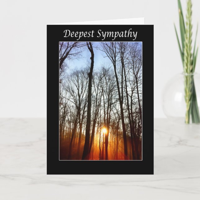 Cartão Deepest Sympathy Sunrise Card (Frente)