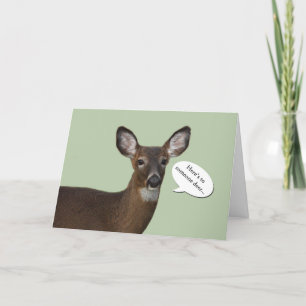 Cartão Deer birthday greeting card