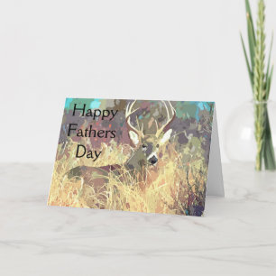 Cartão Deer Hunting Fathers Day Cards