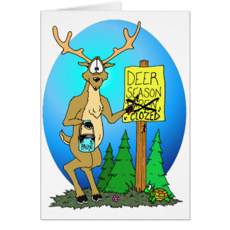 Cartão Deer Season Over
