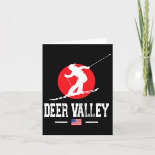 Cartão Deer Valley Usa Ski Resort Rocky Mounts America