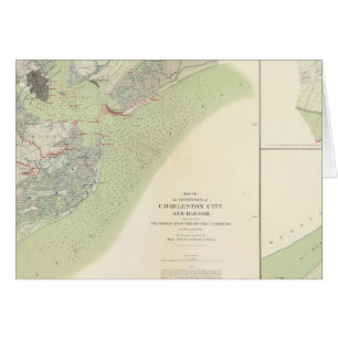 Cartão Defesa de Charleston, campo de batalha de Belmont