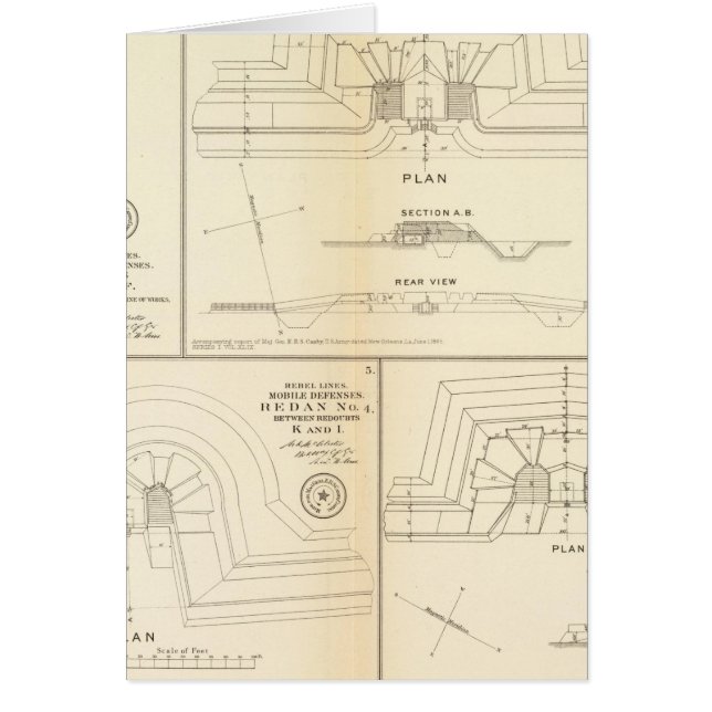 Cartão Defesas Móveis do Alabama (Frente)
