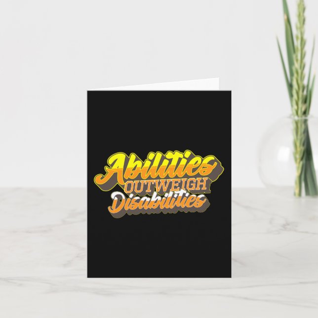 Cartão Deficiência no Dia Mundial de Baixo Síndrome Mulhe (Frente)